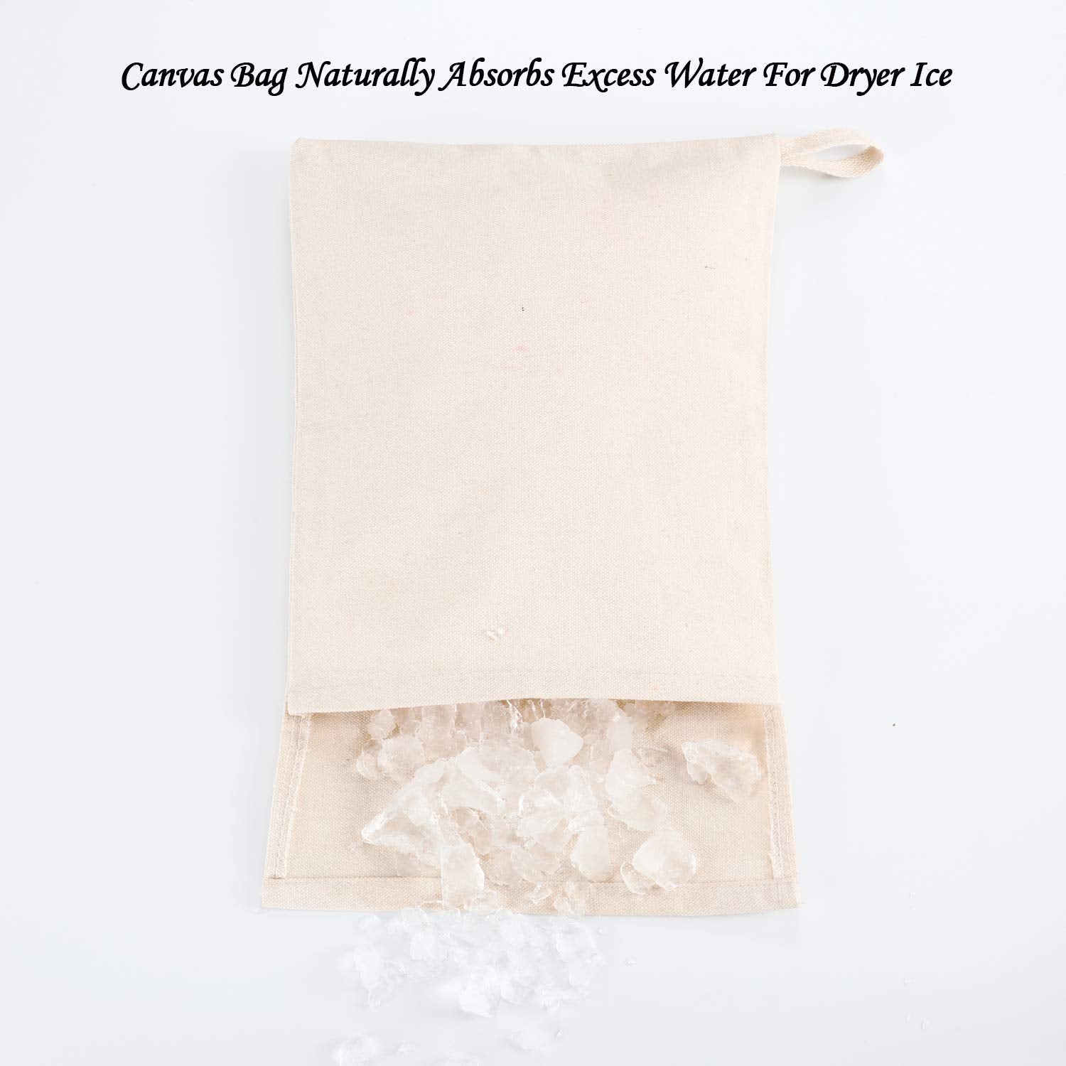 Boao juego de 4 bolsas de lona para hielo reutilizable.