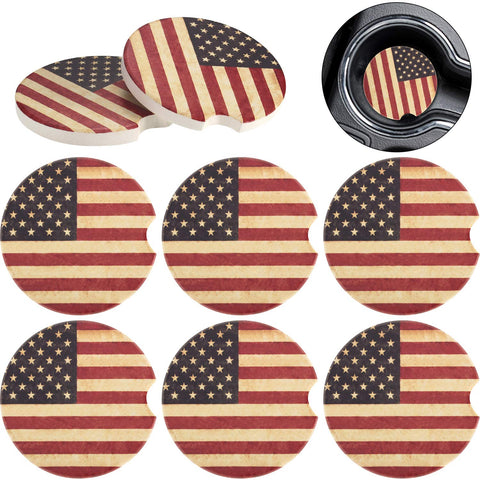 Boao posavasos con diseño de bandera añade detalle decorativo y protección.
