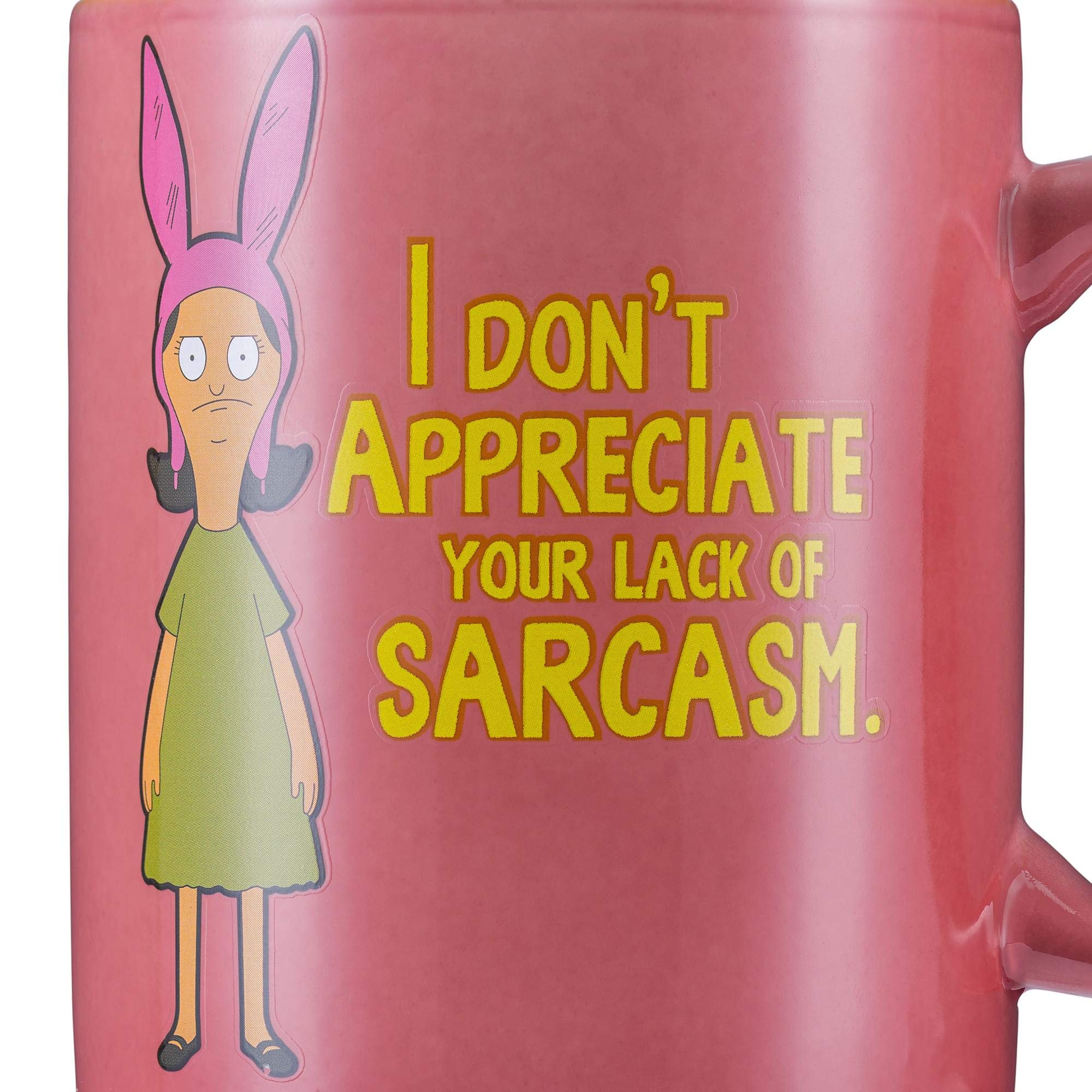 Taza con mango cómodo de Bob's Burgers para café diario.