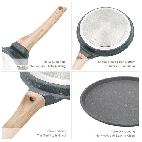 Bobikuke sartén 8 pulgadas, compatible con todo tipo de fogones.