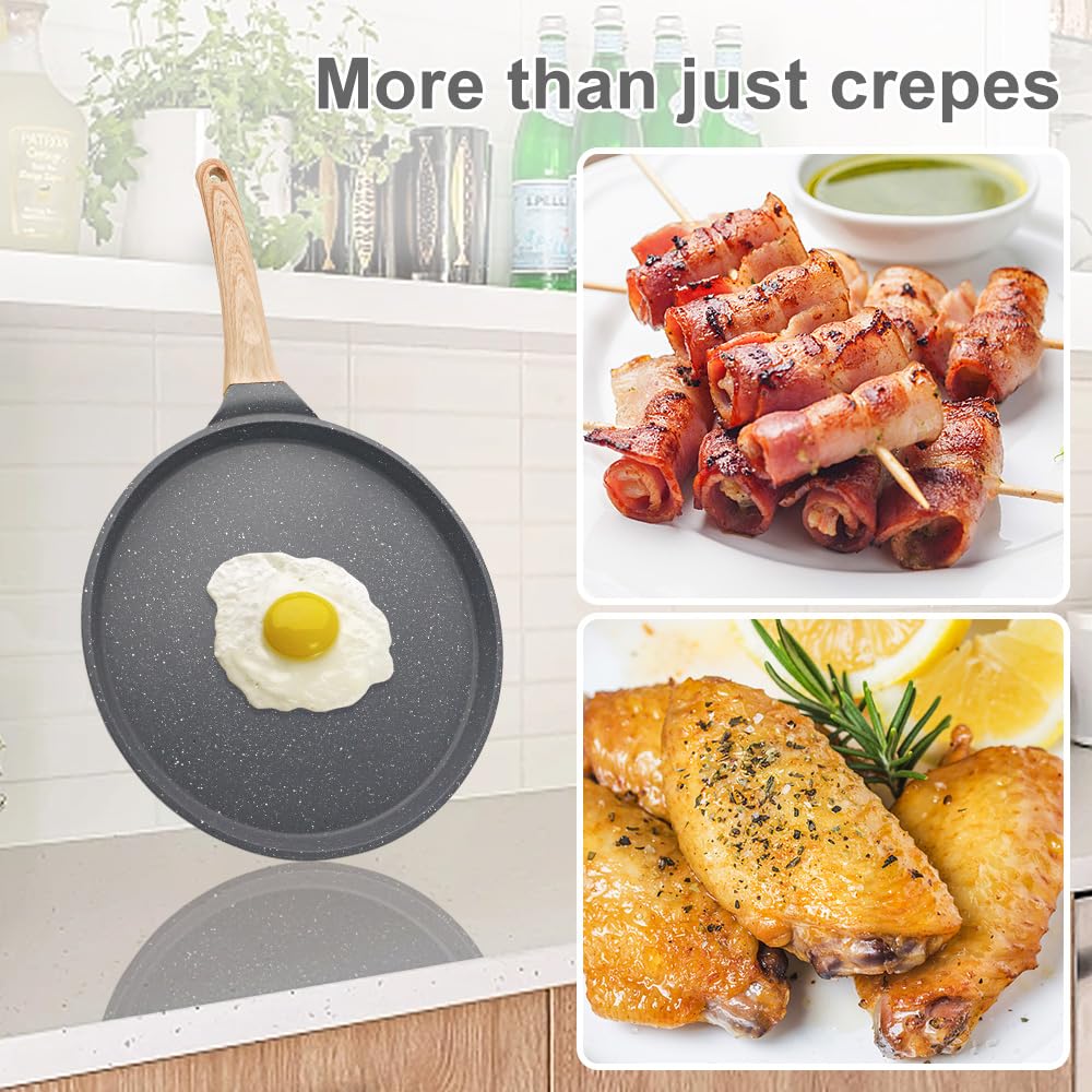 Bobikuke sartén 8 pulgadas ideal para crepes, espátula incluida.