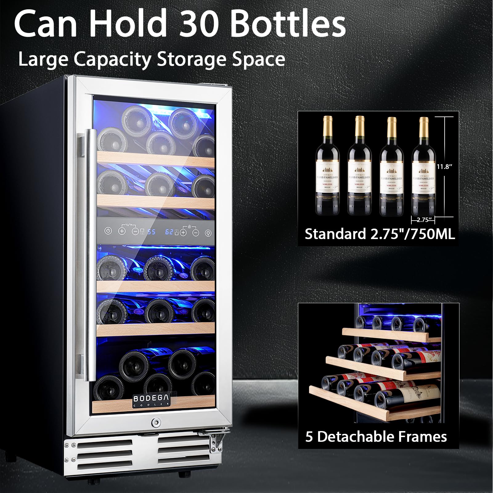 BODEGA estantes de haya desmontables para organización flexible