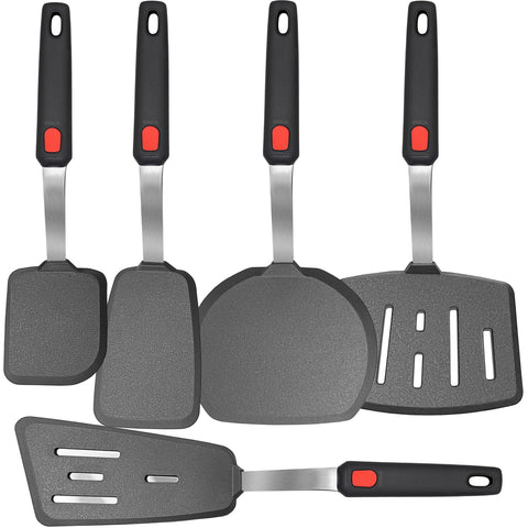 BodiCal espátula de silicona 600°F sin derretirse, ideal para sartenes antiadherentes.
