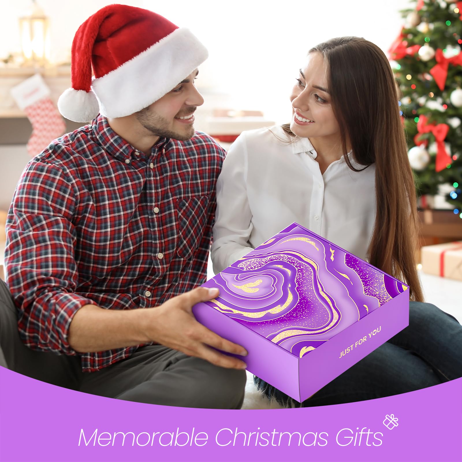 BodyRefresh empaque regalo lila, envoltorio elegante que realza la experiencia de regalo.