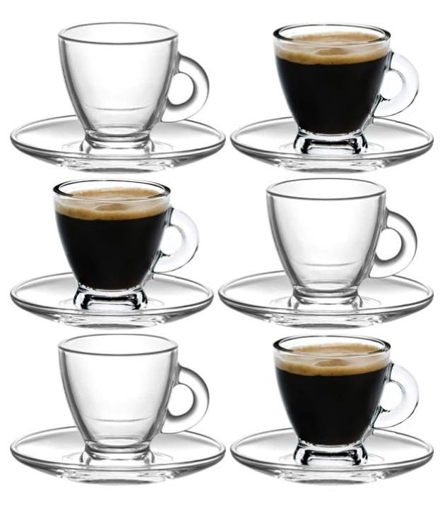 BOHEM'S tazas espresso 3-2oz, diseño elegante para espresso aromático.