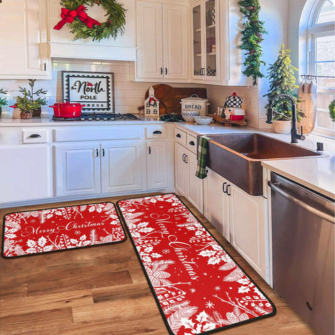boilopp home alfombra roja para cocina que absorbe agua y seca rápido