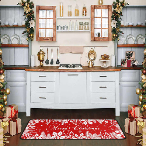 boilopp home alfombra con diseño de guirnaldas de piñas y acebo