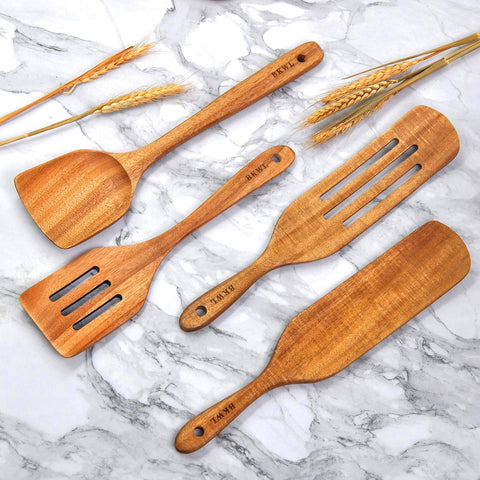 BOKAWENLUO: cuchara de sopa de madera ideal para caldos y guisos.