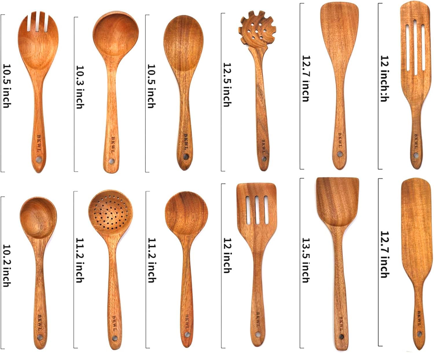 BOKAWENLUO: espátula de wok de madera para voltear y saltear con suavidad.