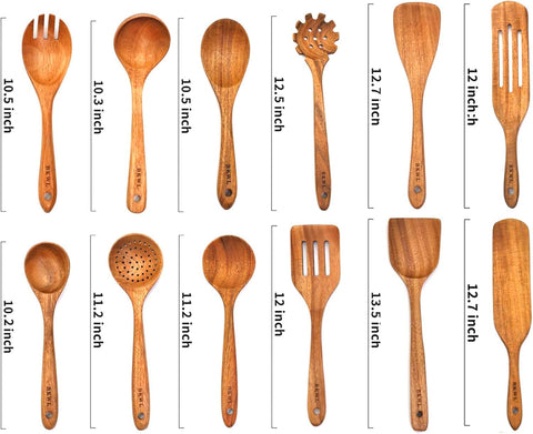 BOKAWENLUO: espátula de wok de madera para voltear y saltear con suavidad.