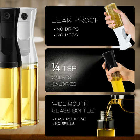 Frasco de vidrio BOKKY sin plomo para aceite de oliva