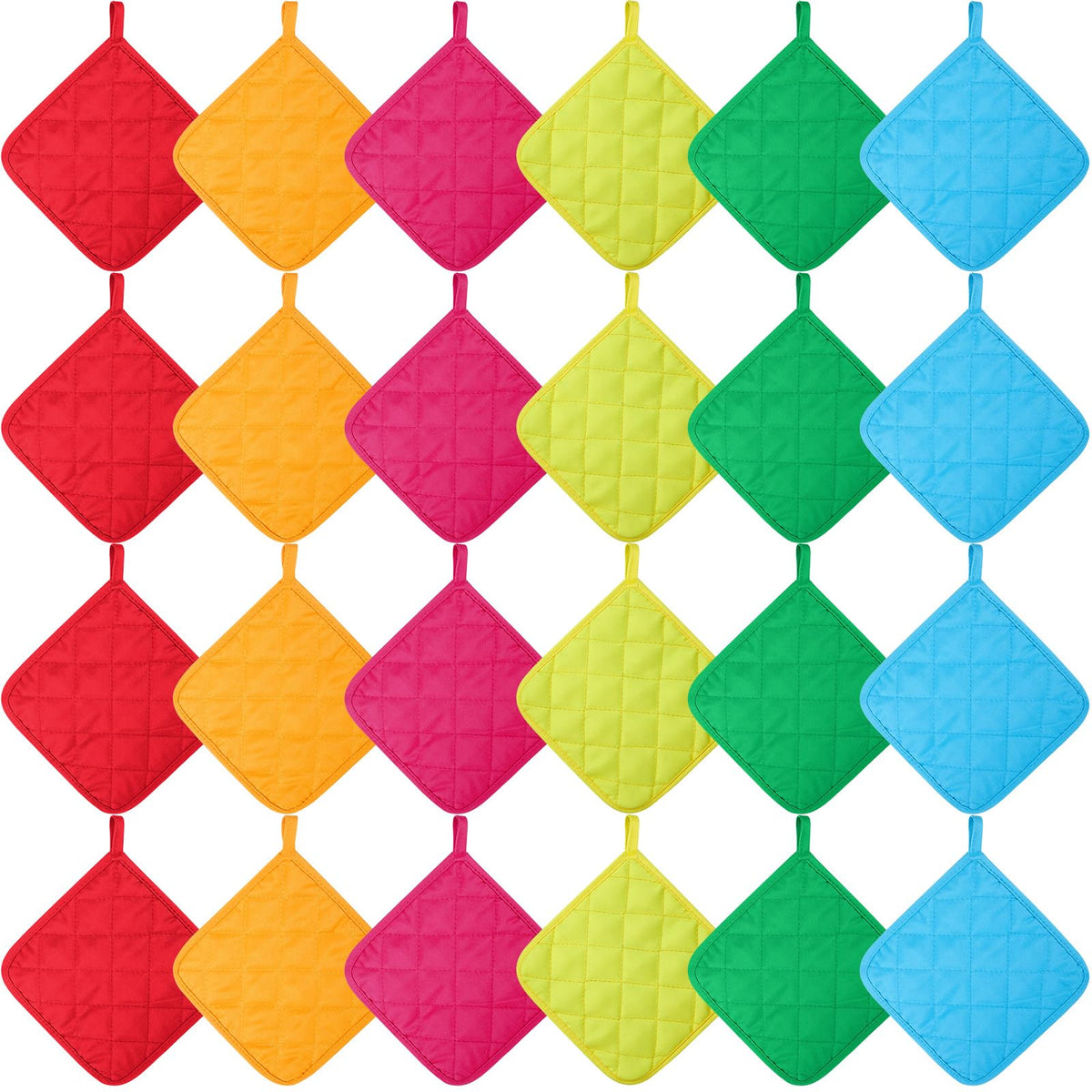 Bokon agarradores de cocina 24 piezas multicolor para manejar ollas