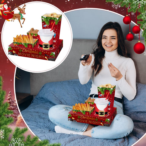 Bokon conjunto de bandejas snack, decorativo para fiestas y noches de cine.