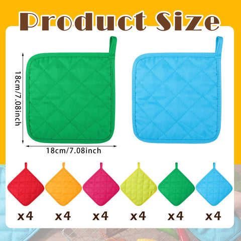 Bokon manoplas de cocina con 6 colores vibrantes para estilo