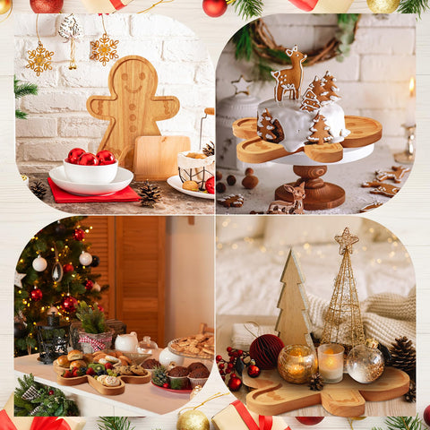 Bokon placa decoracion cena Navidad, añade toque rústico y cálido para el hogar.