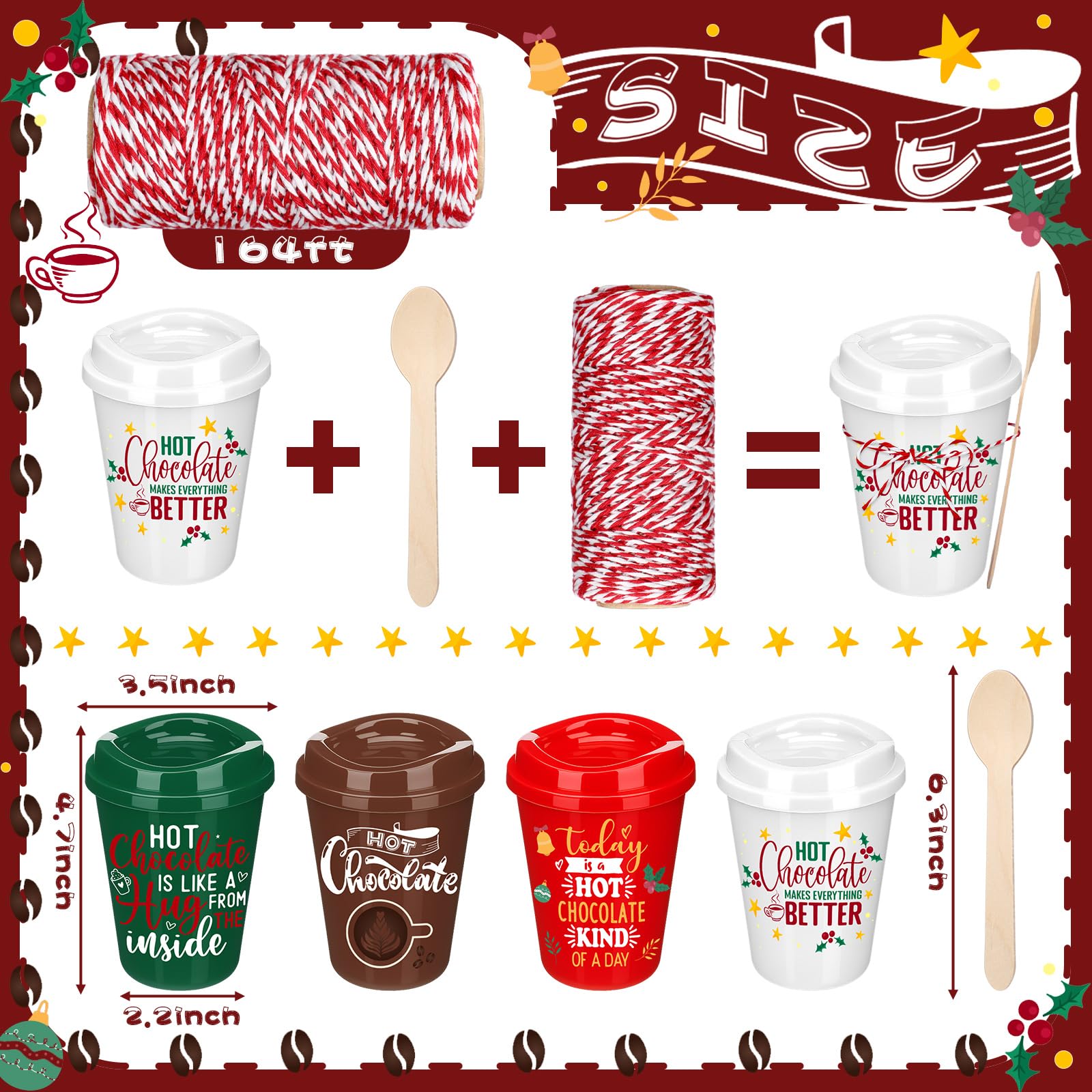 Conjunto Bokon para regalos de invitados en Navidad.