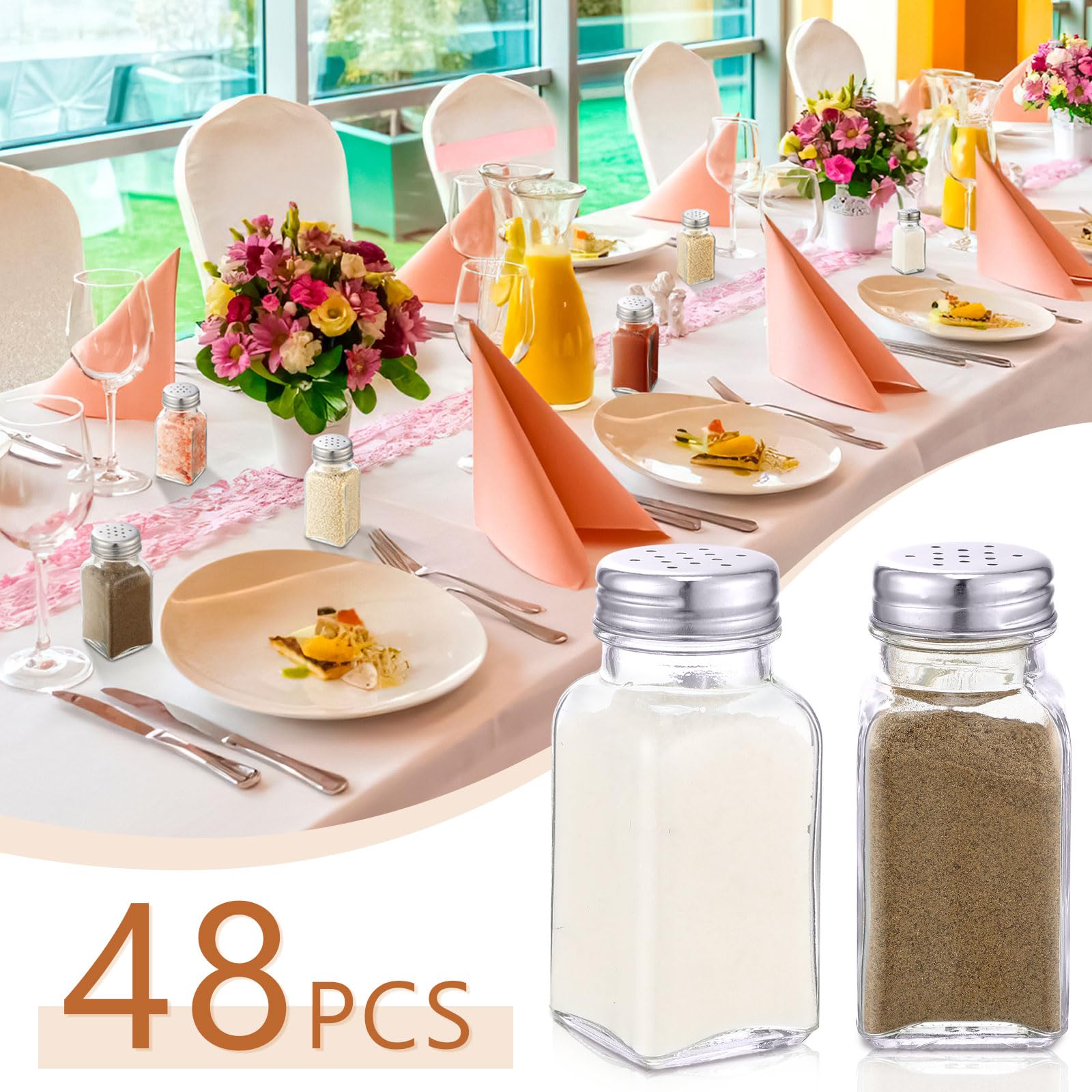 Bokon salero en mesa, elegante para eventos y servicios