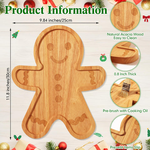 Bokon tabla corte madera caucho con diseño de jengibre, superficie lisa para facilitar limpieza.