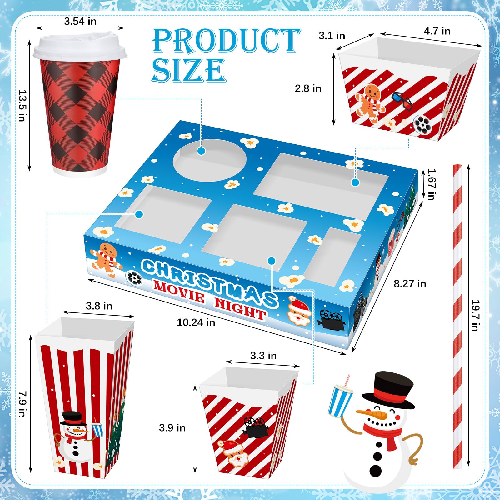 Vasos desechables Bokon 16 oz con diseños navideños, perfectos para bebidas festivas