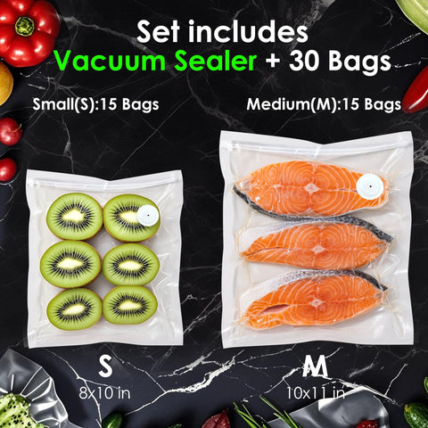 Bolsas reutilizables Elxis para sellado al vacío y evitar contaminación de sabores
