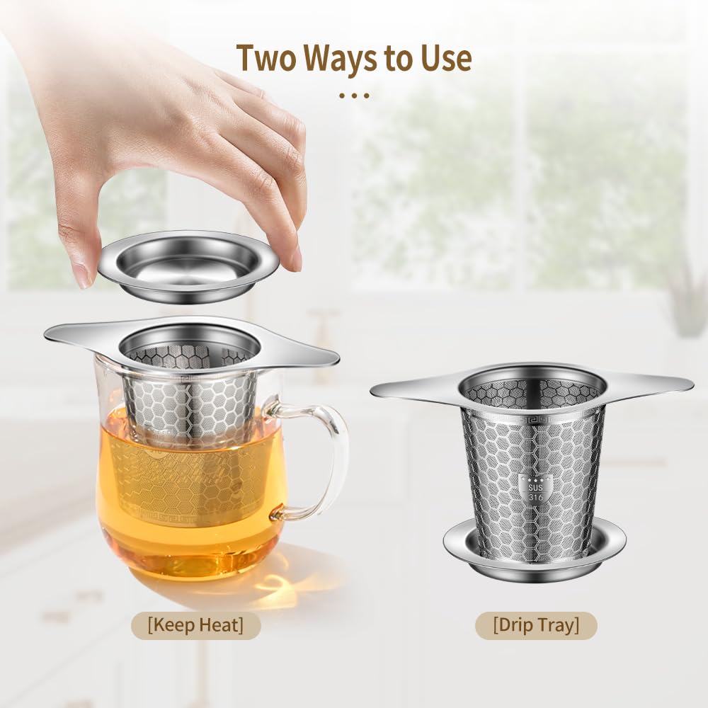 BOMANSI BOMS infusor de té en acero inoxidable 316 sin sabor metálico