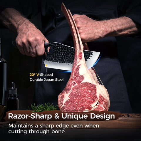 BOMASS cuchillo de carne de 7.4 pulgadas para despieces y cortes limpios