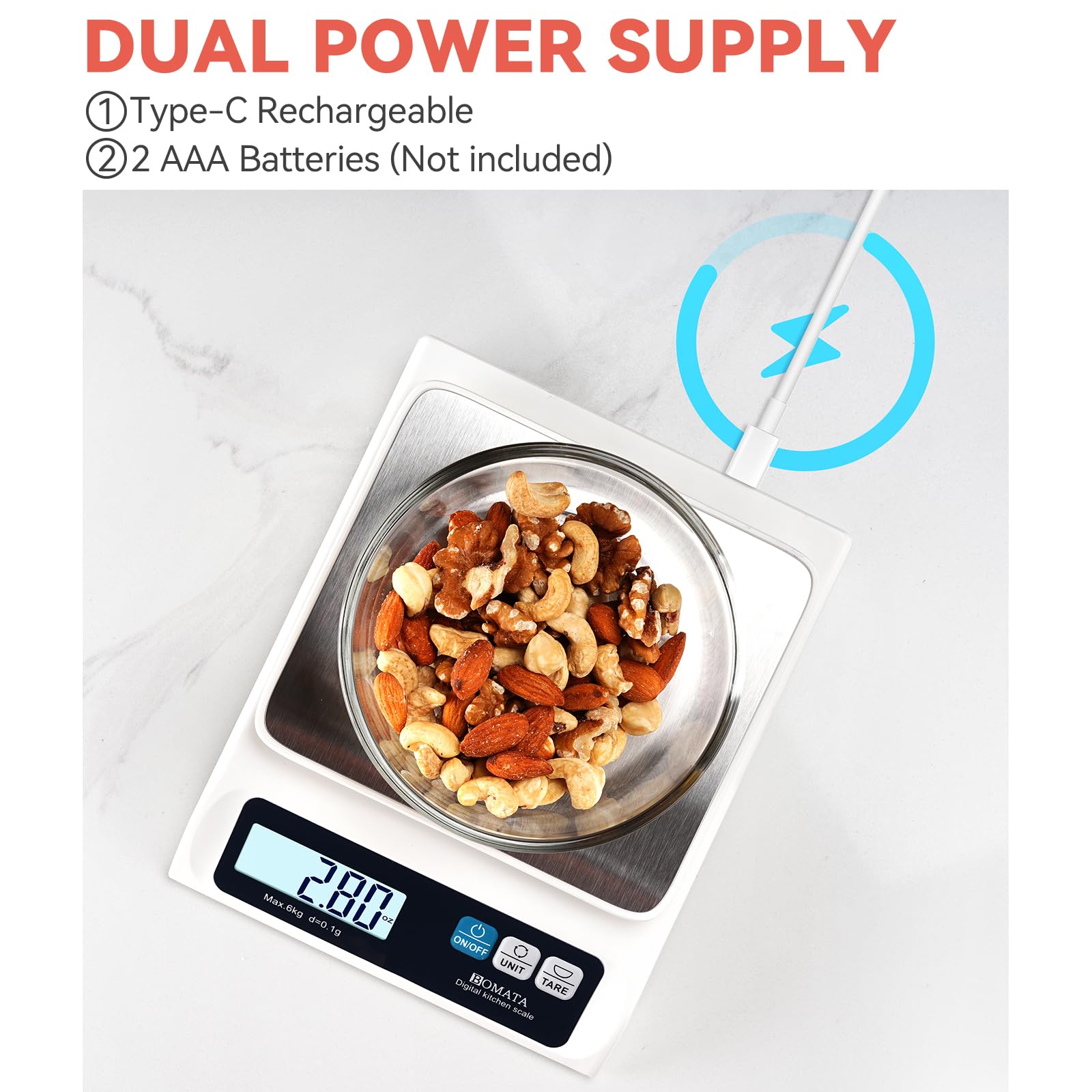 BOMATA tara y cuatro unidades útiles para recetas precisas