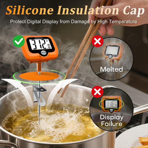 Sonda de acero inoxidable de 8 pulgadas de BOMATA para cocina profesional.