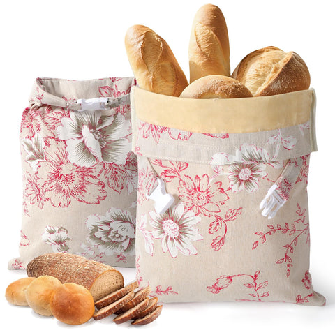 Bomis bolsas de cera para pan, diseño de doble uso y frescura