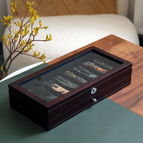 Bonaking caja cuchillos: forro de seda joya que protege y realza la experiencia.