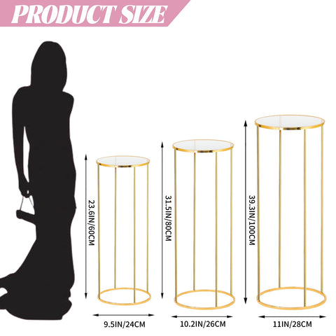 Bonastella pedestal cilíndrico para tarta, diseño elegante para celebración.
