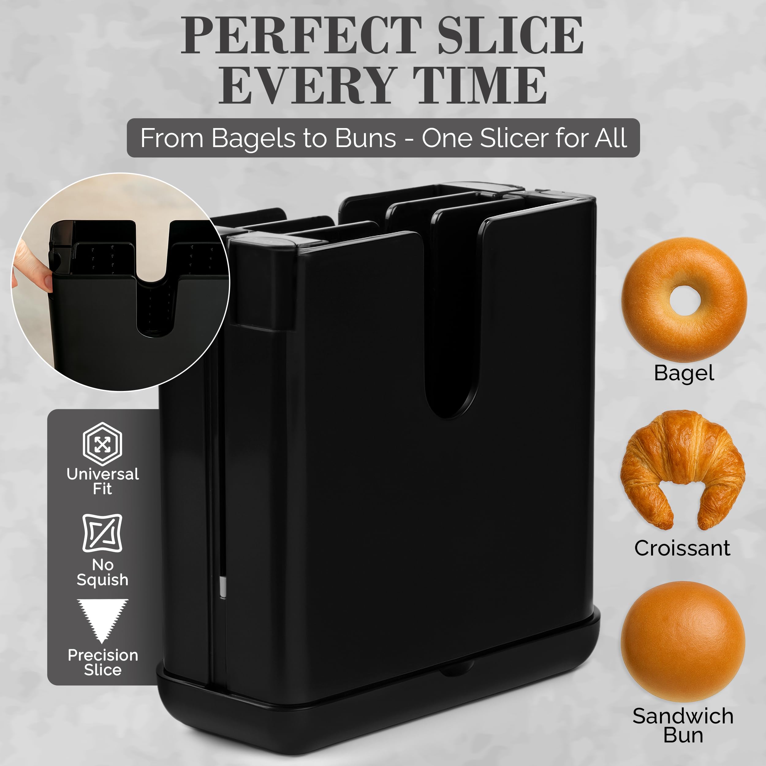 BonBagel diseño compacto de 7 pulgadas ahorra espacio en la cocina.