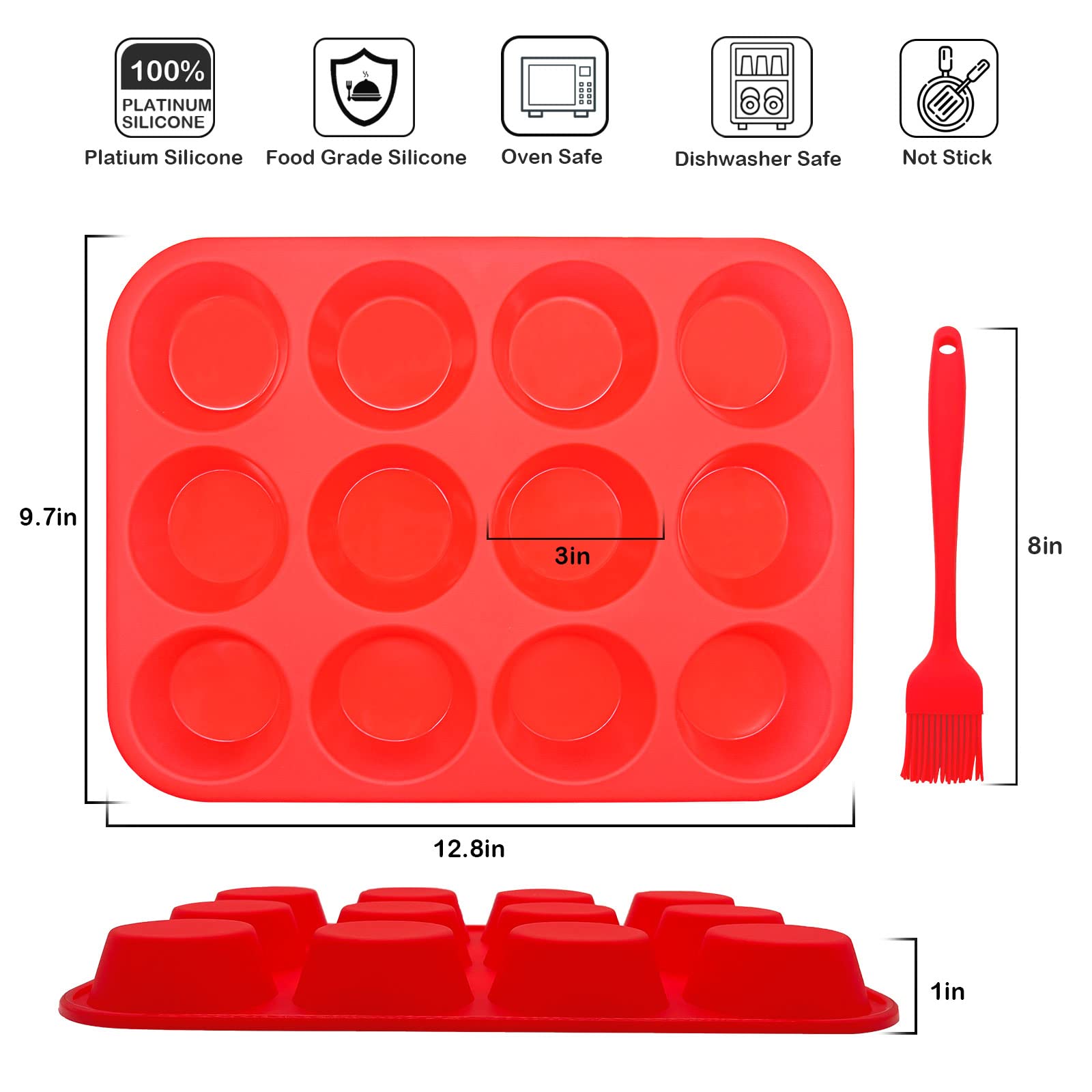 Set Bongpuda para hornear: antiadherente y flexible para desmoldar sin esfuerzo.