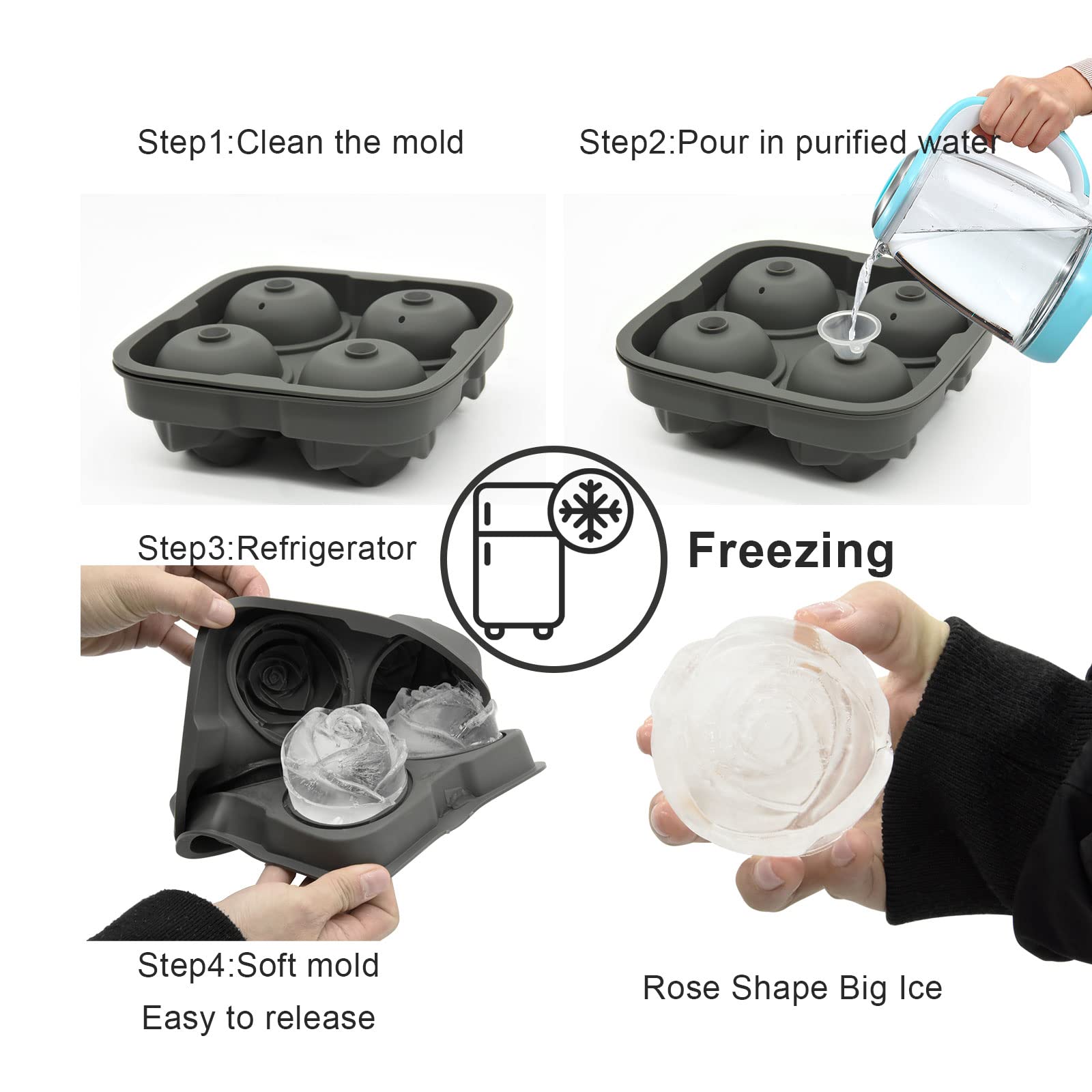 Moldes Bongpuda multiusos para pasteles y caramelos creativos.
