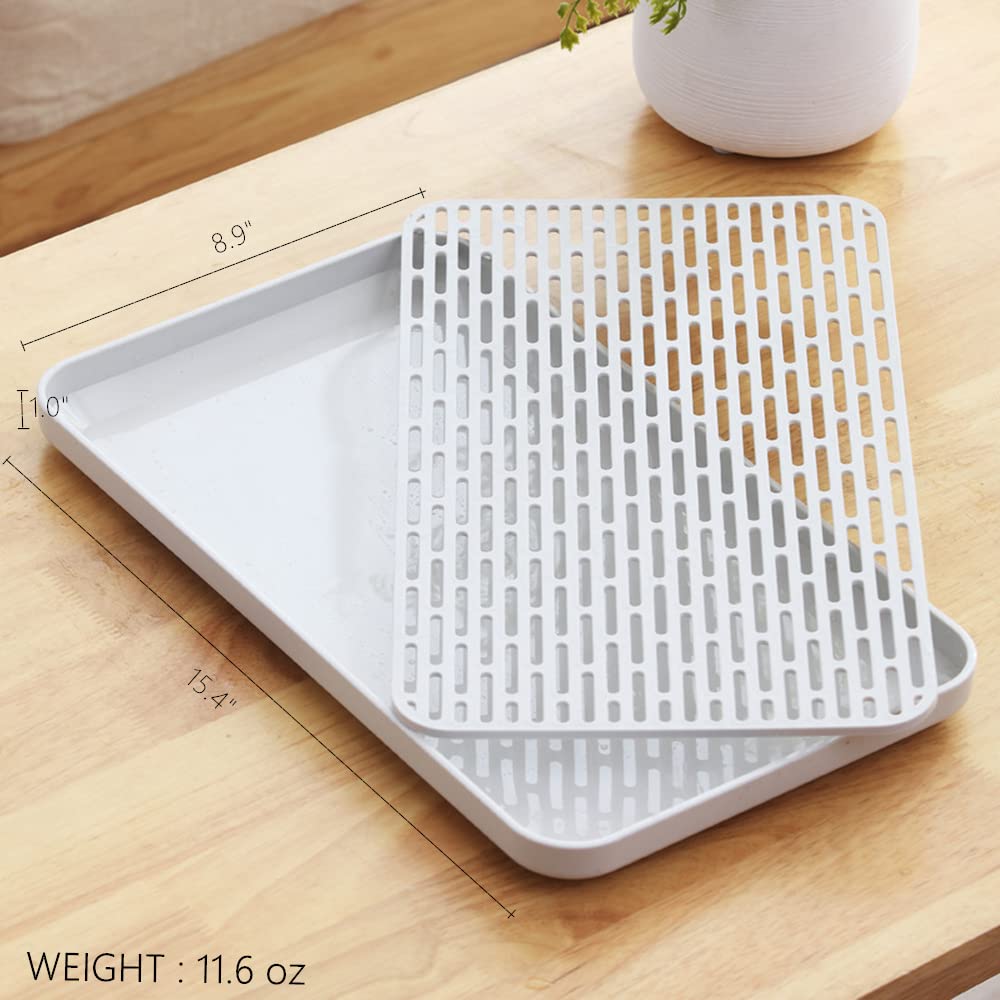 Bonilve bandeja secado compacto para fregadero pequeño, ideal para espacios reducidos.