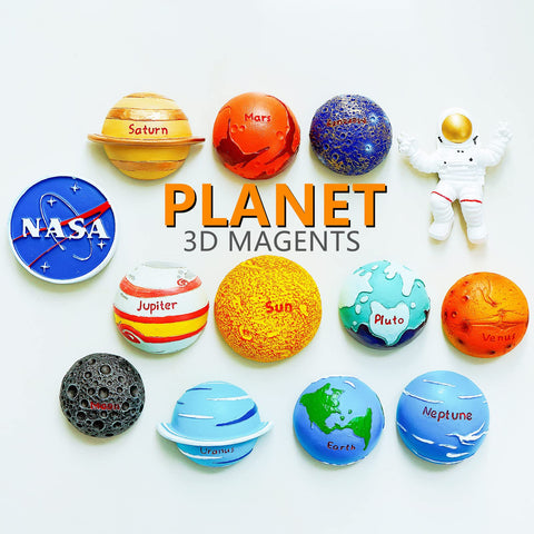 Bonilve planetas ocho imanes para aprender astronomía y decorar.