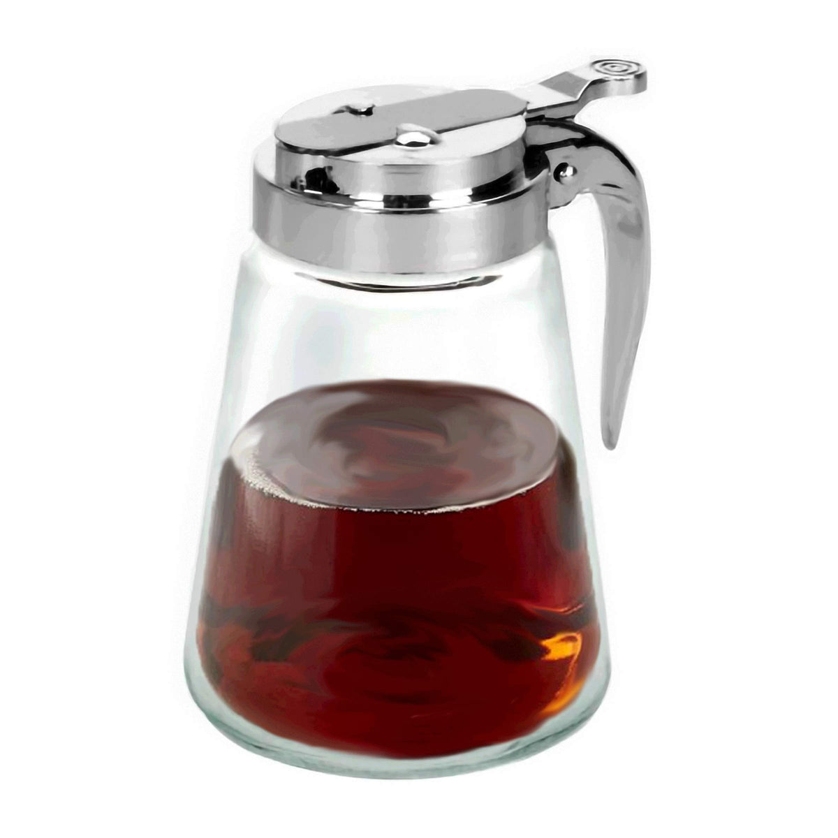 Dispensador Bonita Home de vidrio con boquilla retráctil para miel y sirope.