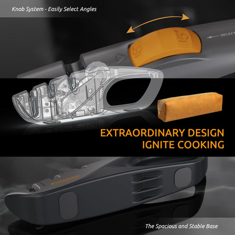 Uso cómodo en la cocina con Bonlasharp para obtener un filo mejorado.