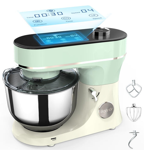 Bonnor batidora 6qt con pantalla táctil LED para un manejo sencillo.