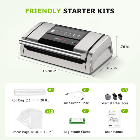 Bonsenkitchen banda calefactora de 3.3 mm ofrece sellos fuertes