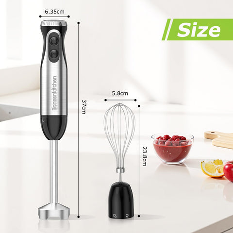 Fácil limpieza de la Bonsenkitchen Batidora Inmersa