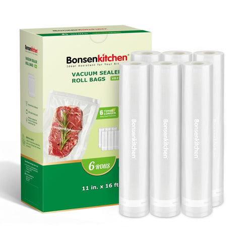 Bonsenkitchen bolsas de vacío 11x16 con estuche color para organización segura