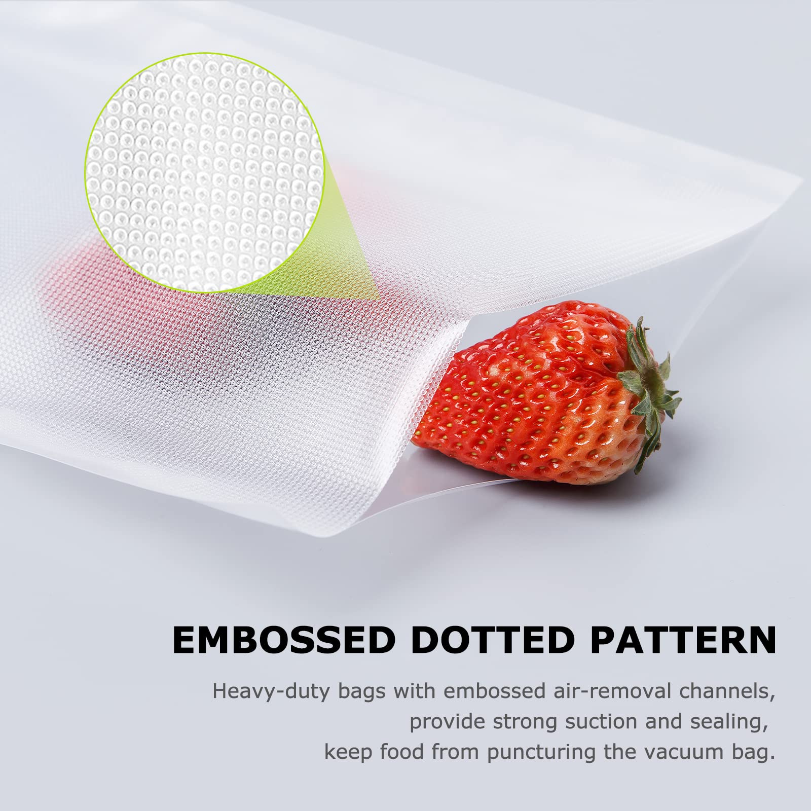Bonsenkitchen bolsas resistentes para congelar y reutilizar sin perder calidad.