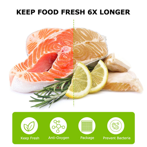 Bonsenkitchen bolsas resistentes al congelado, manteniendo alimentos frescos por más tiempo.
