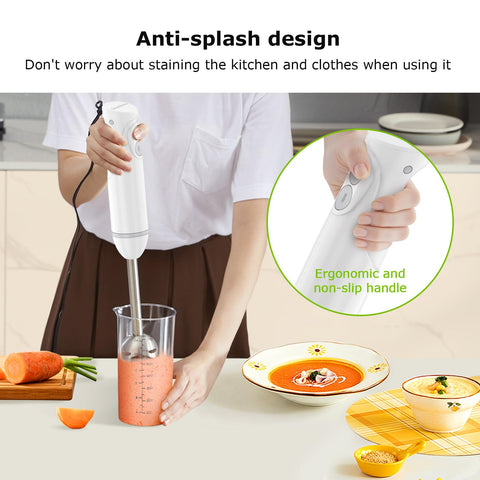Bonsenkitchen cuchillas de 4 hojas para mezclas suaves y uniformes.