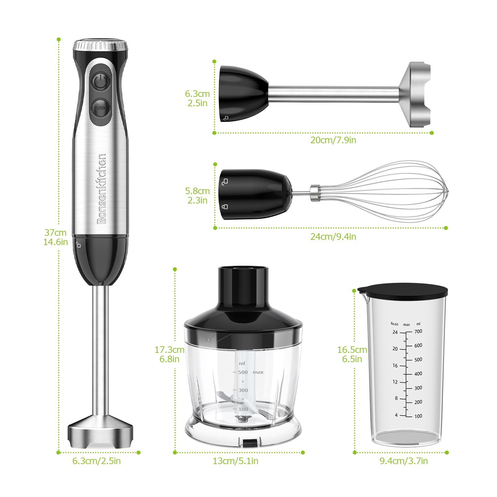 Diseño desmontable de Bonsenkitchen facilita limpieza y almacenamiento.