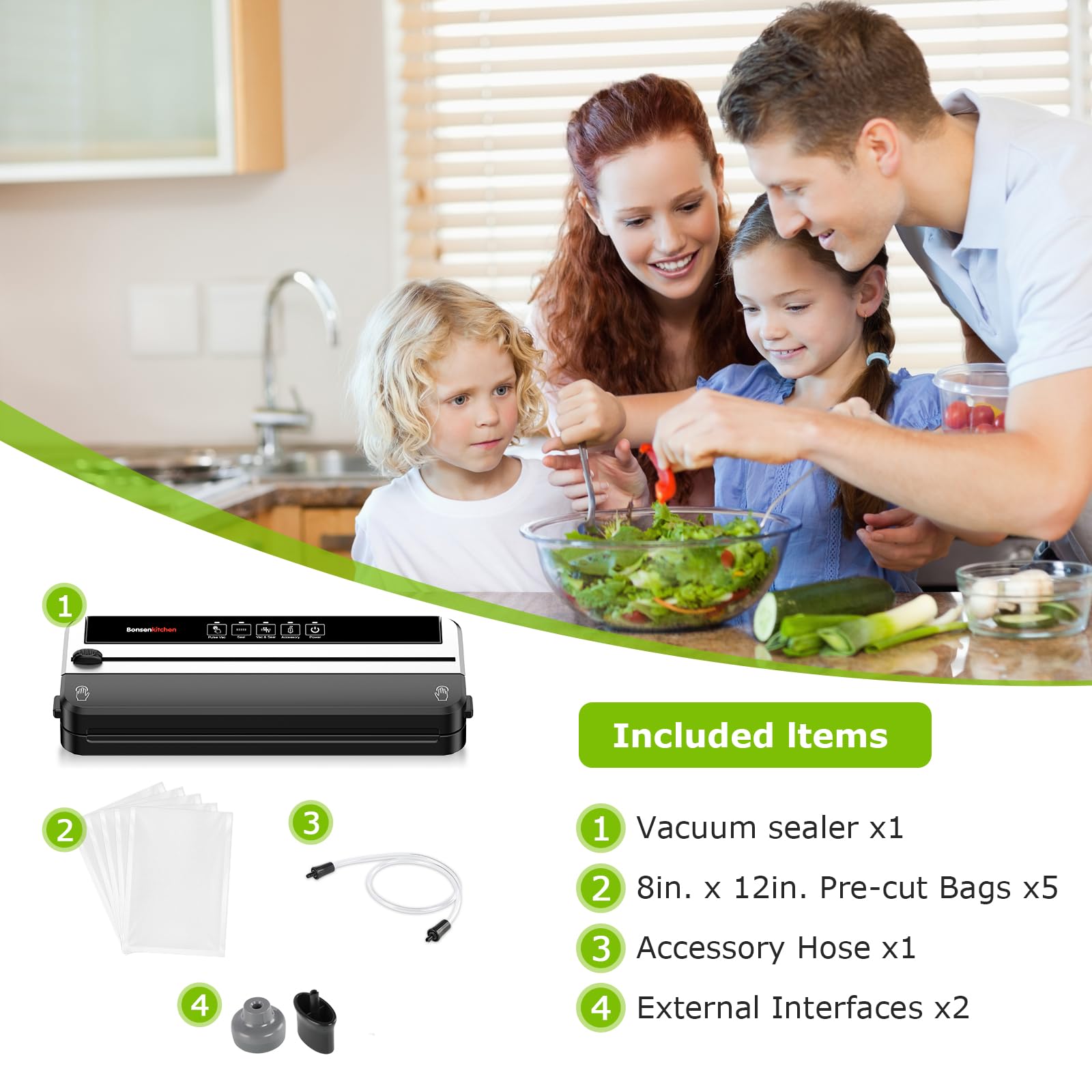 Interfaz de control inteligente de Bonsenkitchen en uso