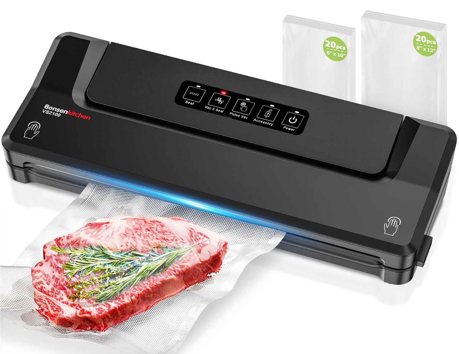 Sealadora Bonsenkitchen con diseño compacto para almacenamiento rápido en la cocina