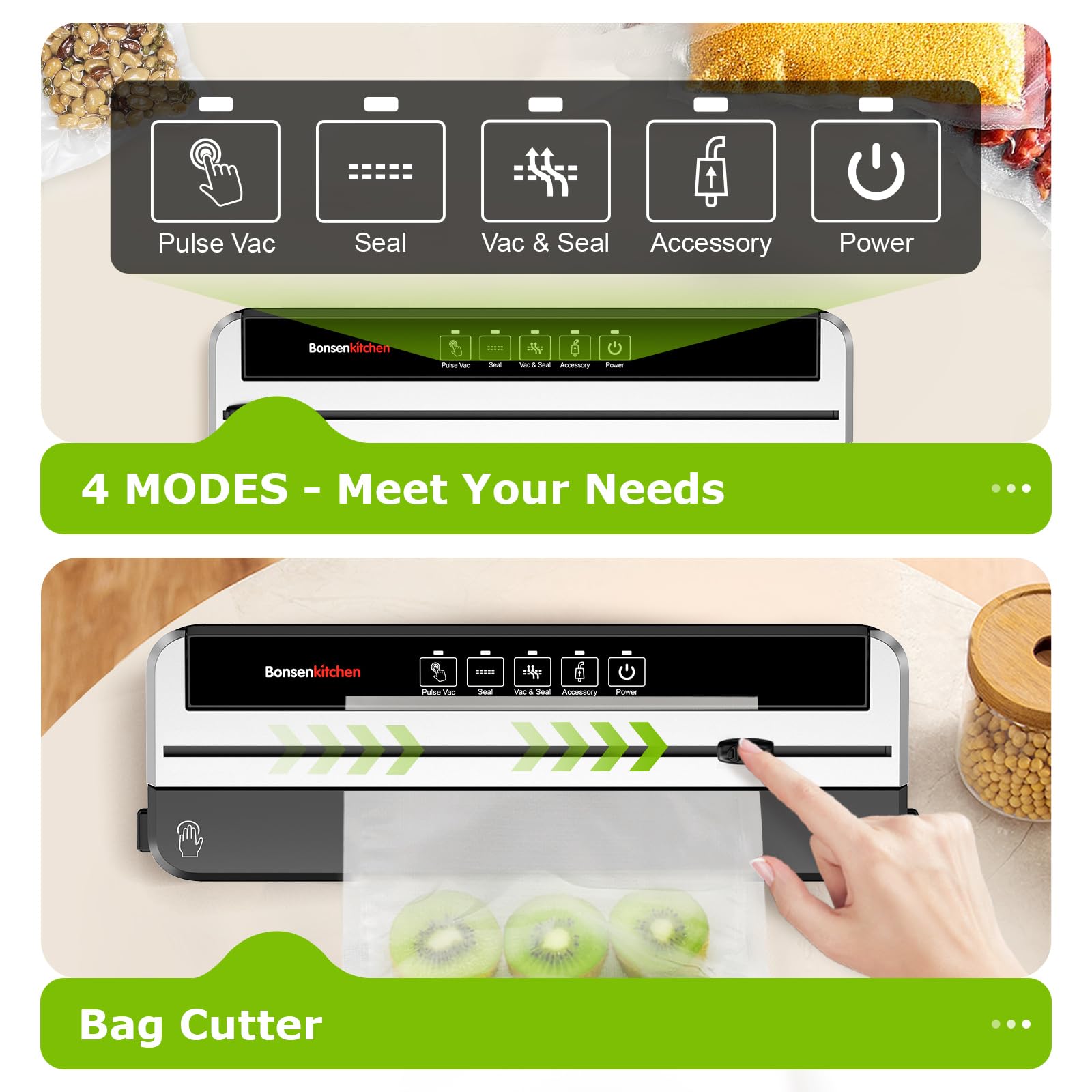 Tecnología de sellado hermético rápido de Bonsenkitchen