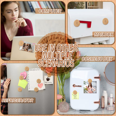 Imán Bonuci de diseño retro, resistente y duradero para superficies magnéticas.